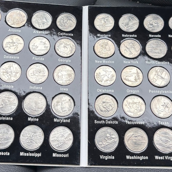 3 Full Sets of 50 State Quarter Collections with Book Holder - Picture 12 of 13